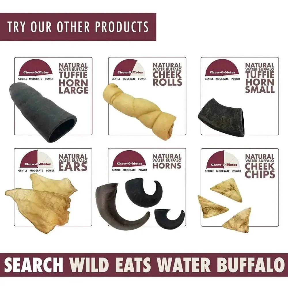 Wild Eats Water Buffalo Tail Dog Treat 5 - 6 in, 5 ct - Talis Us