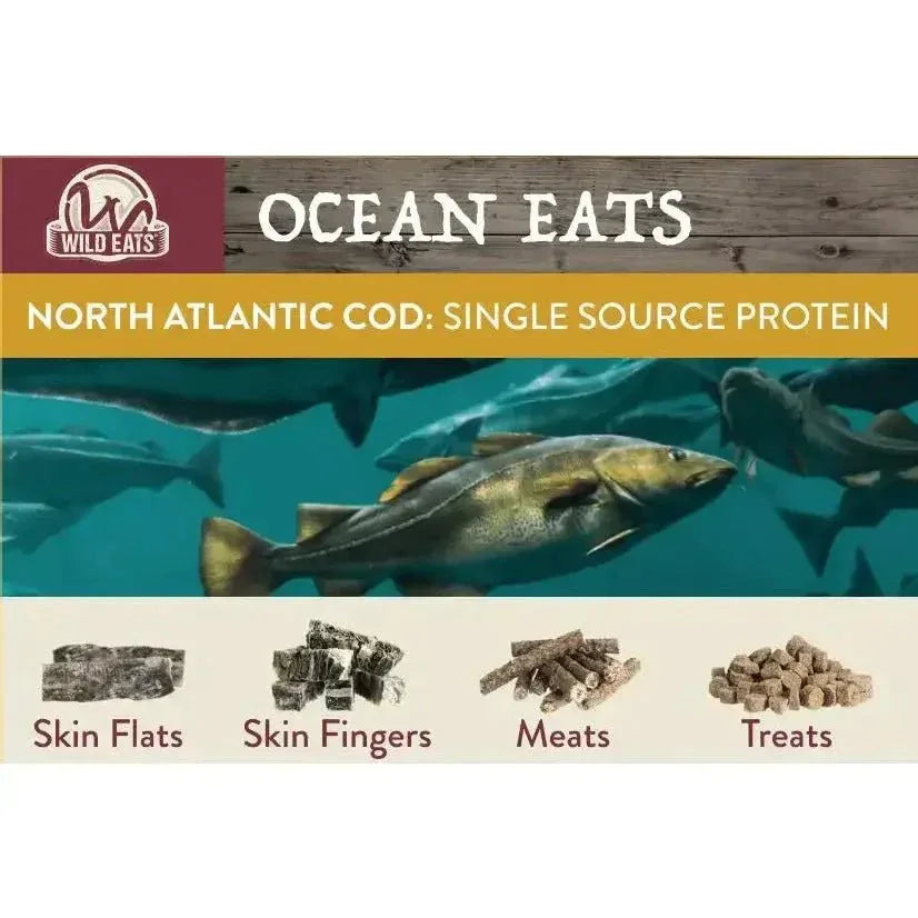 Wild Eats Wild Caught Cod Skin Twist Dog Treat - Talis Us