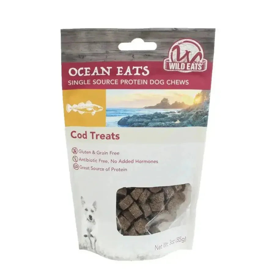Wild Eats Wild Caught Cod Treats Dog Treat 3 oz - Talis Us