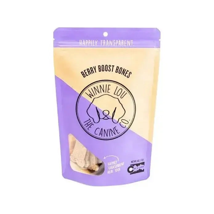 Winnie Lou Berry Boost Bones Dog Treats 4 oz - Talis Us