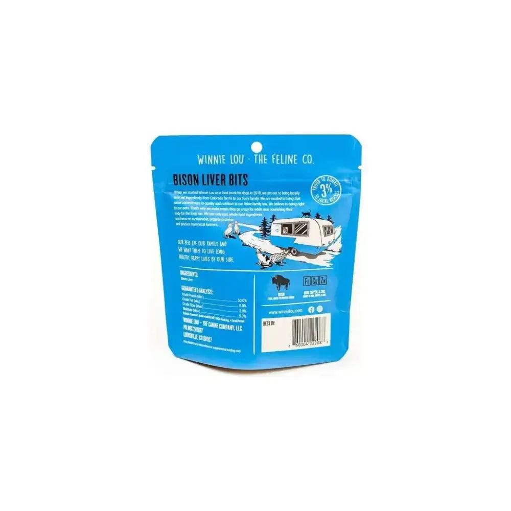 Winnie Lou Bison Liver Bits Cat Treats 1 oz. - Talis Us