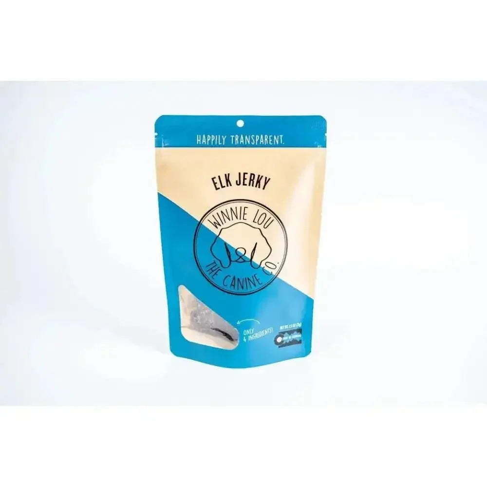 Winnie Lou Elk Jerky Dog Treats 3.2 oz - Talis Us