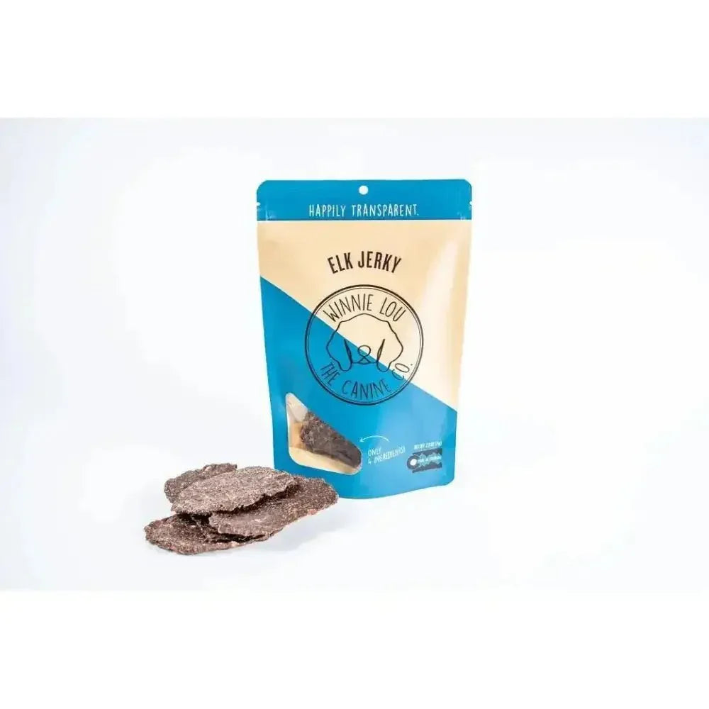 Winnie Lou Elk Jerky Dog Treats 3.2 oz - Talis Us