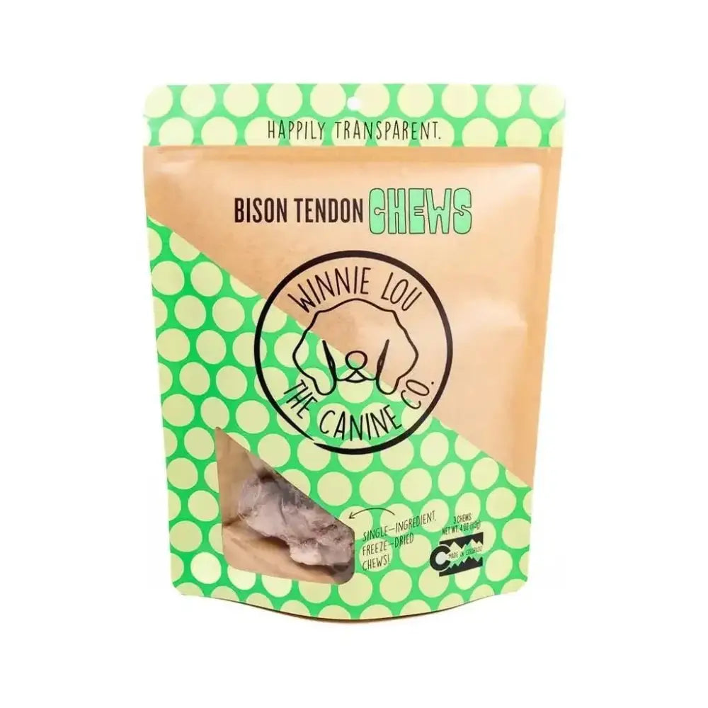 Winnie Lou Freeze - Dried Bison Tendon Chews - Talis Us