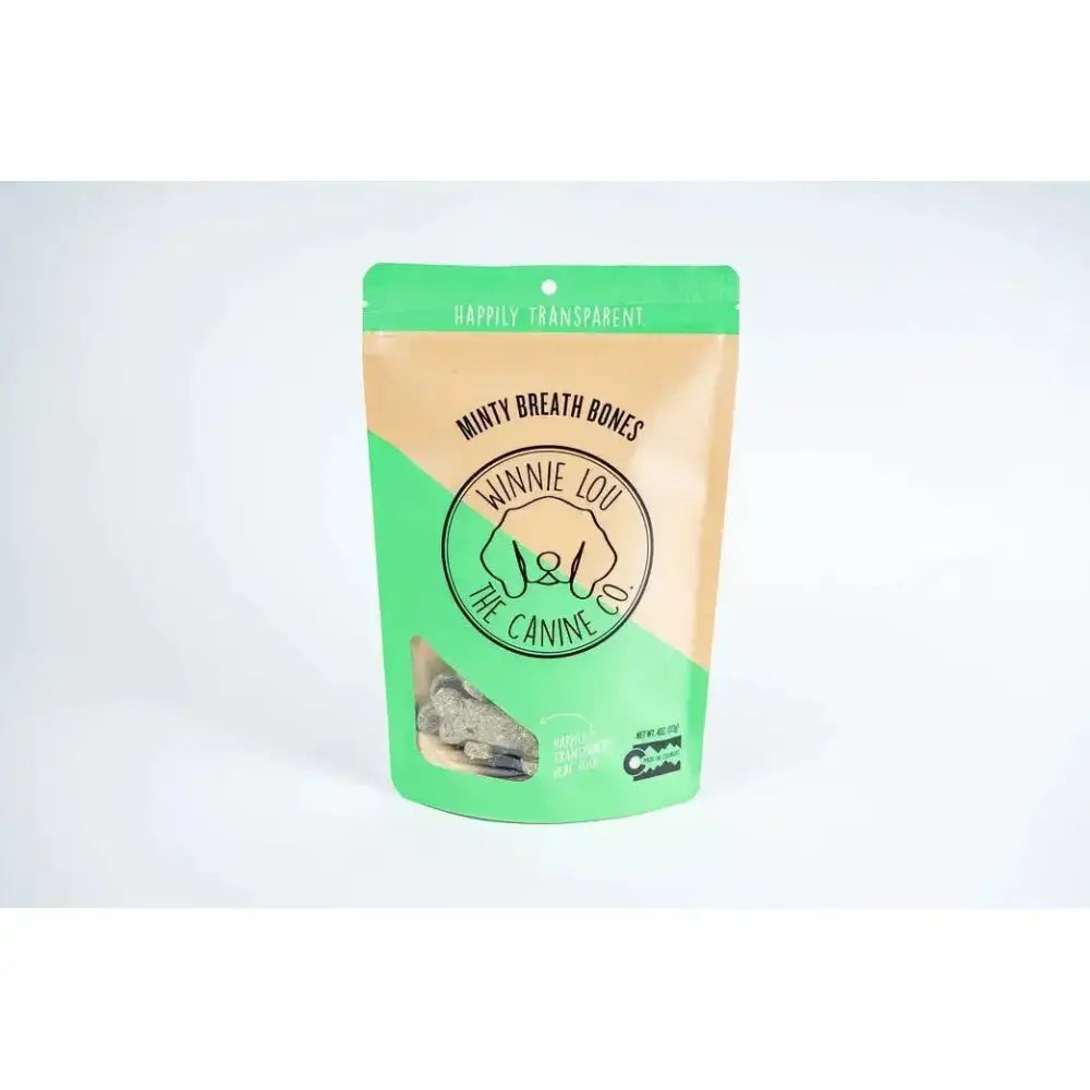 Winnie Lou Minty Breath Bones Dog Treats 6.4 oz - Talis Us