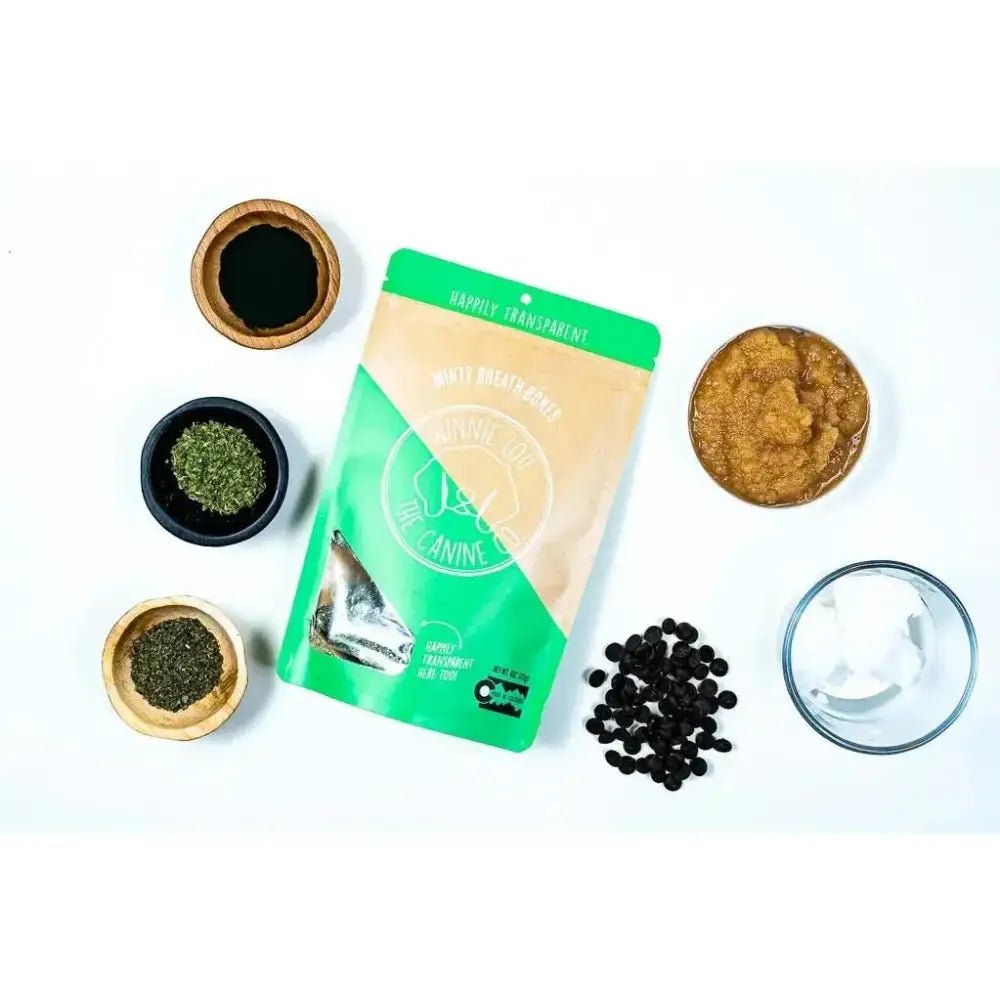 Winnie Lou Minty Breath Bones Dog Treats 6.4 oz - Talis Us