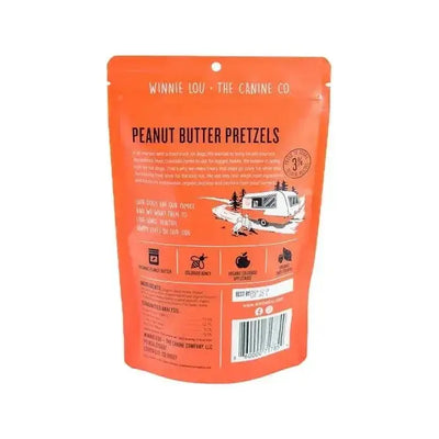 Winnie Lou Peanut Butter Pretzels Dog Treats 3.2 oz - Talis Us