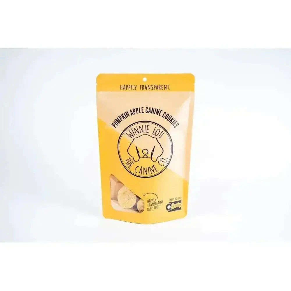 Winnie Lou Pumpkin Apple Canine Cookies Dog Treats 4 oz. - Talis Us