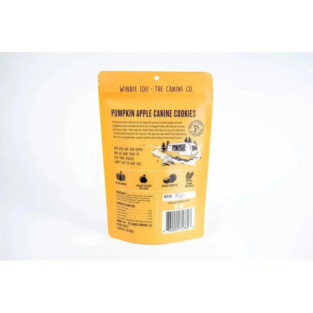 Winnie Lou Pumpkin Apple Canine Cookies Dog Treats 4 oz. - Talis Us