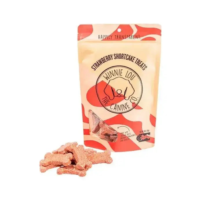Winnie Lou Strawberry Shortcake Biscuits Dog Treats 5 oz - Talis Us