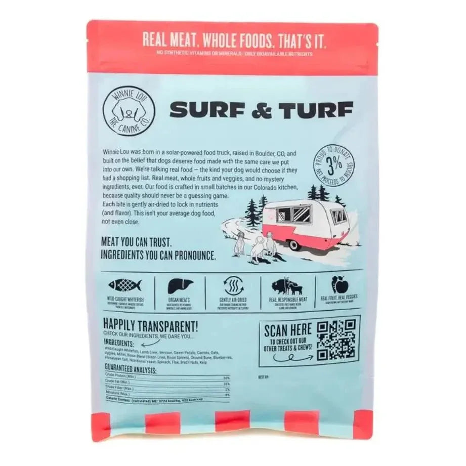 Winnie Lou Surf and Turf Air Dried Dog Food 2.25 Lb - Talis Us