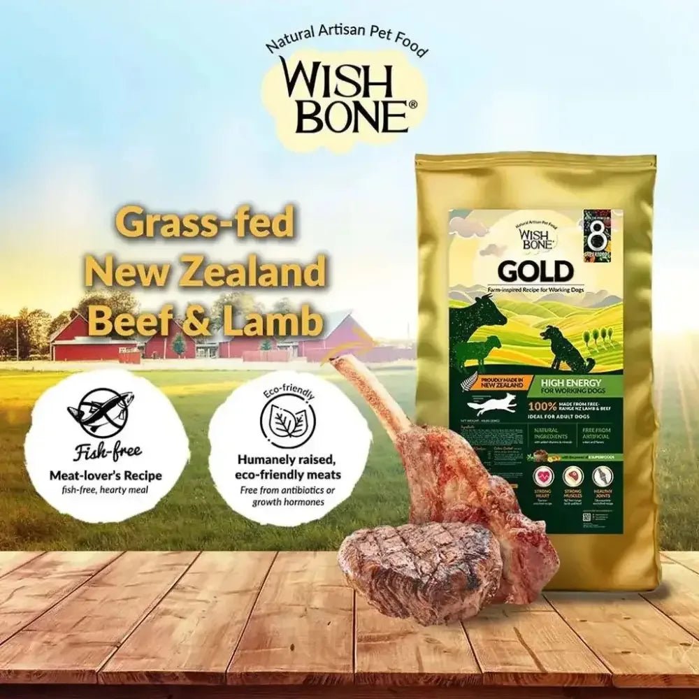Wishbone Gold for Working Dogs Dry Dog Food 44 lb - Talis Us
