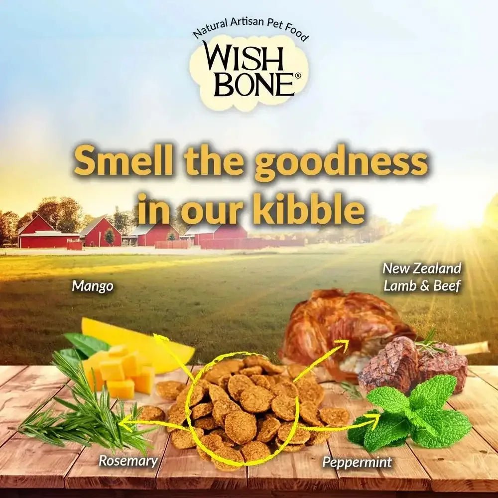 Wishbone Grain Free Graze – Free - range Grass - fed New Zealand Beef Dry Dog Food - Talis Us