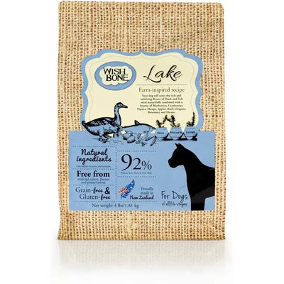 Wishbone Grain Free Lake  Cage-free New Zealand Duck Dry Dog Food Wishbone