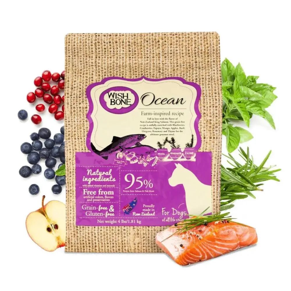 Wishbone Grain Free Ocean – Real New Zealand Salmon Dry Dog Food - Talis Us