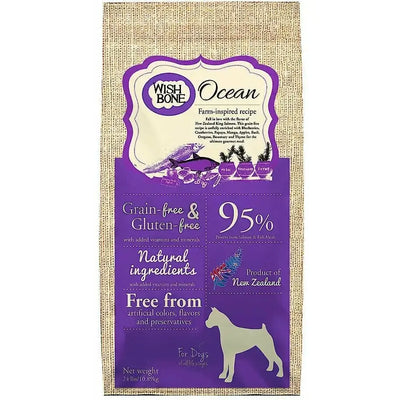 Wishbone Grain Free Ocean  Real New Zealand Salmon Dry Dog Food Wishbone