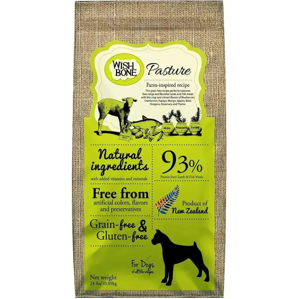 Wishbone Grain Free Pasture – Free - range Grass - fed New Zealand Lamb Dry Dog Food - Talis Us