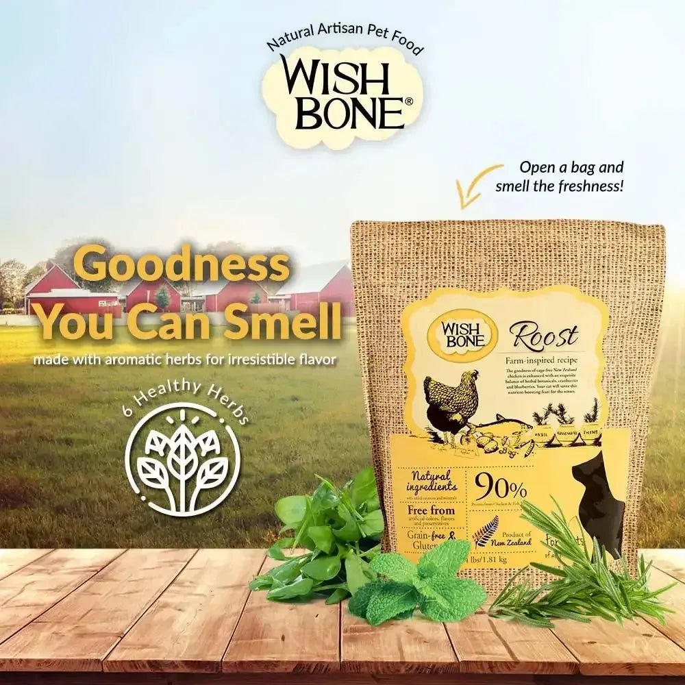 Wishbone Grain Free Roost – Premium New Zealand Chicken Dry Cat Food - Talis Us