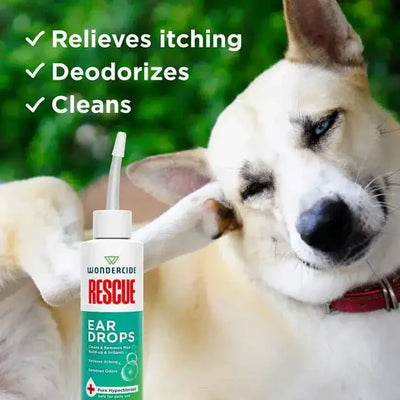 Wondercide Rescue - Ear Drops for Pets - Cleans and Removes Wax 4oz - Talis Us