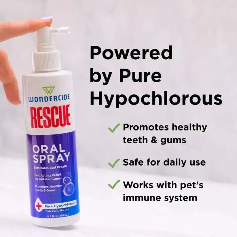 Wondercide Rescue Oral Spray for Dogs and Cats Freshens Breath 8.5oz - Talis Us