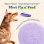 Fly n' Feed flying disc dog toy designed for long-distance fetch and fun playtime.