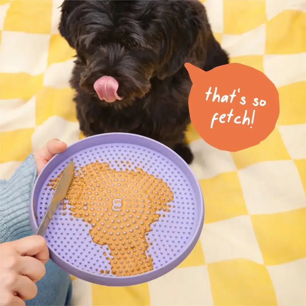 Woof Fly N' Feed Flying Disc Dog Toy & Lick Mat for Enrichment - Talis Us