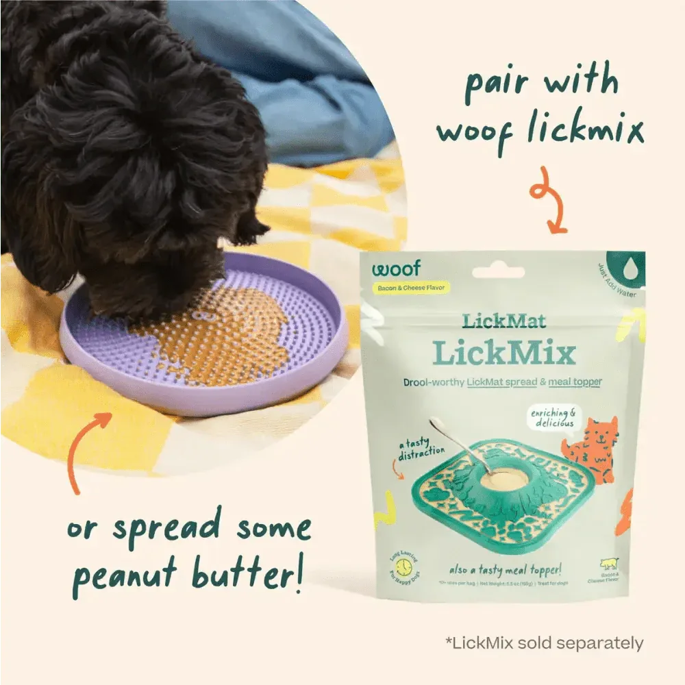 Woof Fly N' Feed Flying Disc Dog Toy & Lick Mat for Enrichment - Talis Us