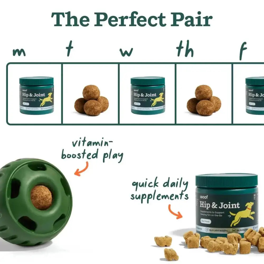 Woof Hip & Joint Beef Flavored Chew Hip & Joint Supplement for Dogs - Talis Us