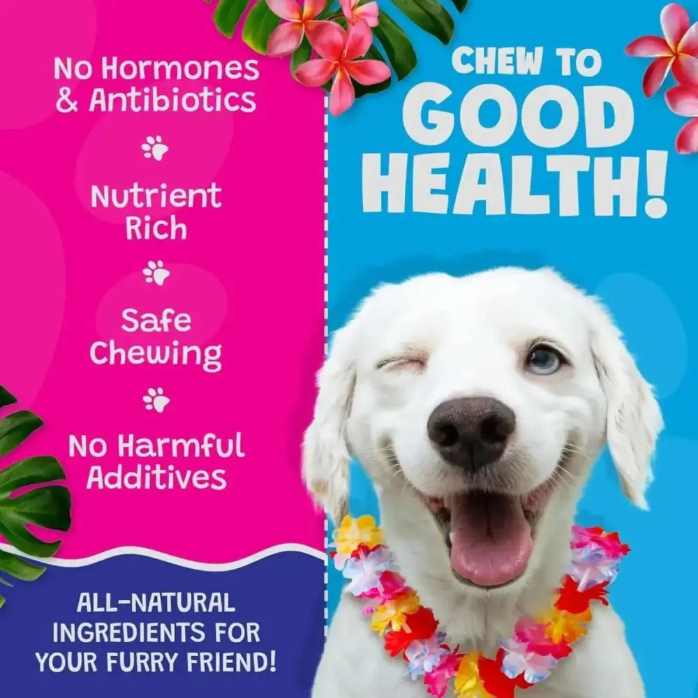 Woof Island Smoked Kalua Pork Rolls Rawhide Free Dog Chews - Talis Us