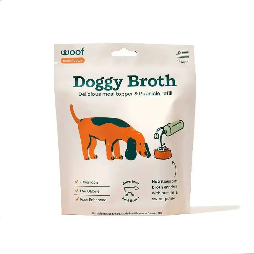 Woof Pet Doggy Broth Beef Recipe for Dogs - Talis Us