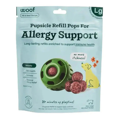 Woof Pet Pupsicle Allergy & Immunity Pop Refills Long Lasting Lickable Dog Treats - Talis Us