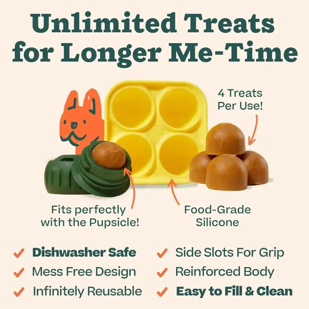 Woof Pet Pupsicle Treat Tray Mold Treat Dispenser Dog Toy - Talis Us