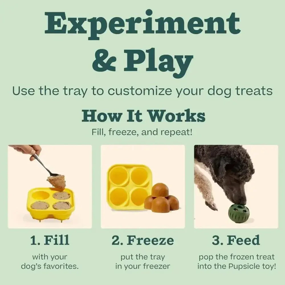 Woof Pet Pupsicle Treat Tray Mold Treat Dispenser Dog Toy - Talis Us