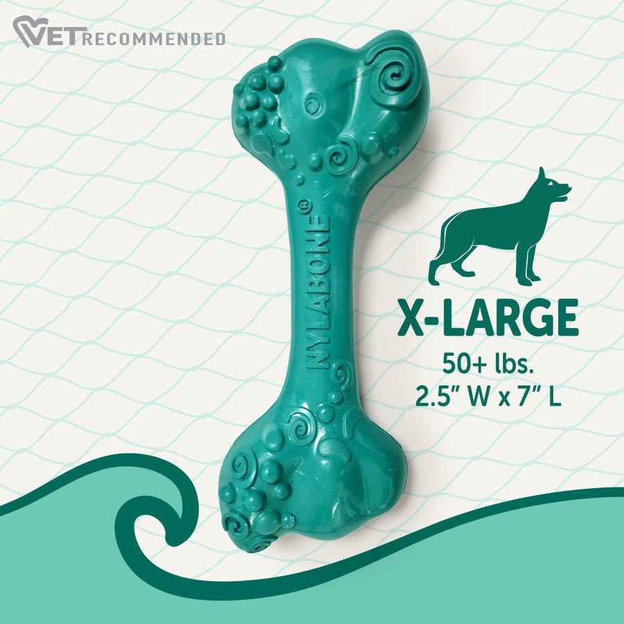 Nylabone Power Chew Love Our Oceans Frenzy Bone Dog Chew Toy