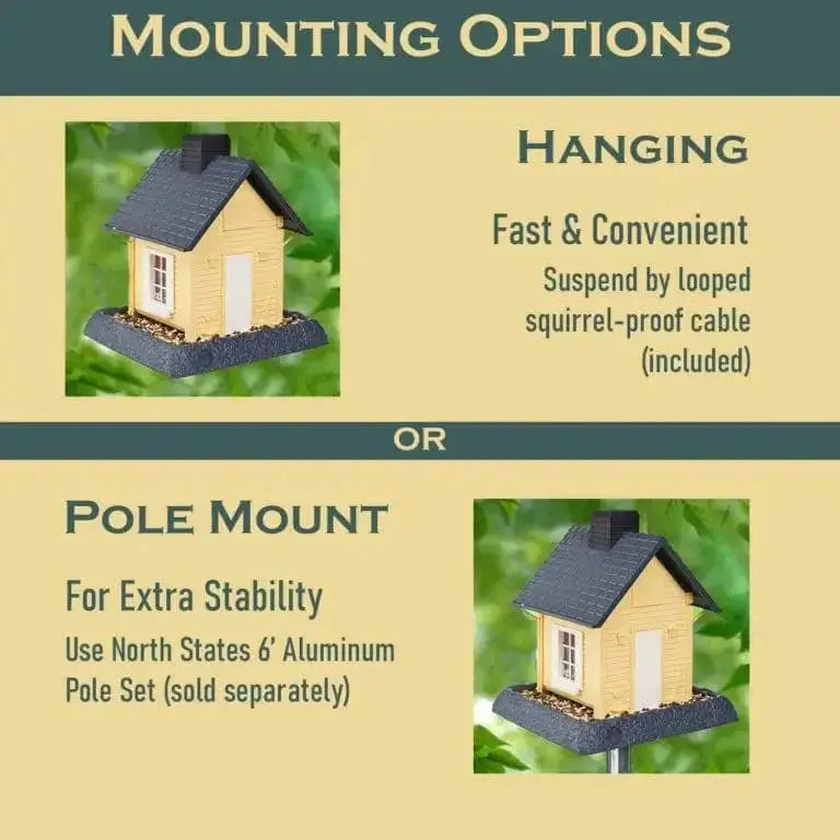 Yellow Cottage Birdfeeder North States Industries