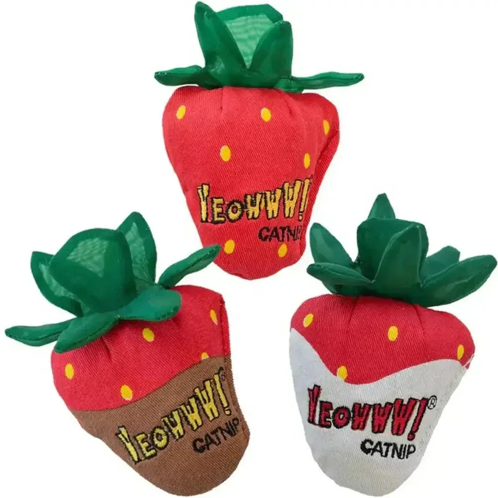 Yeowww! Strawberry Cat Toy - Talis Us
