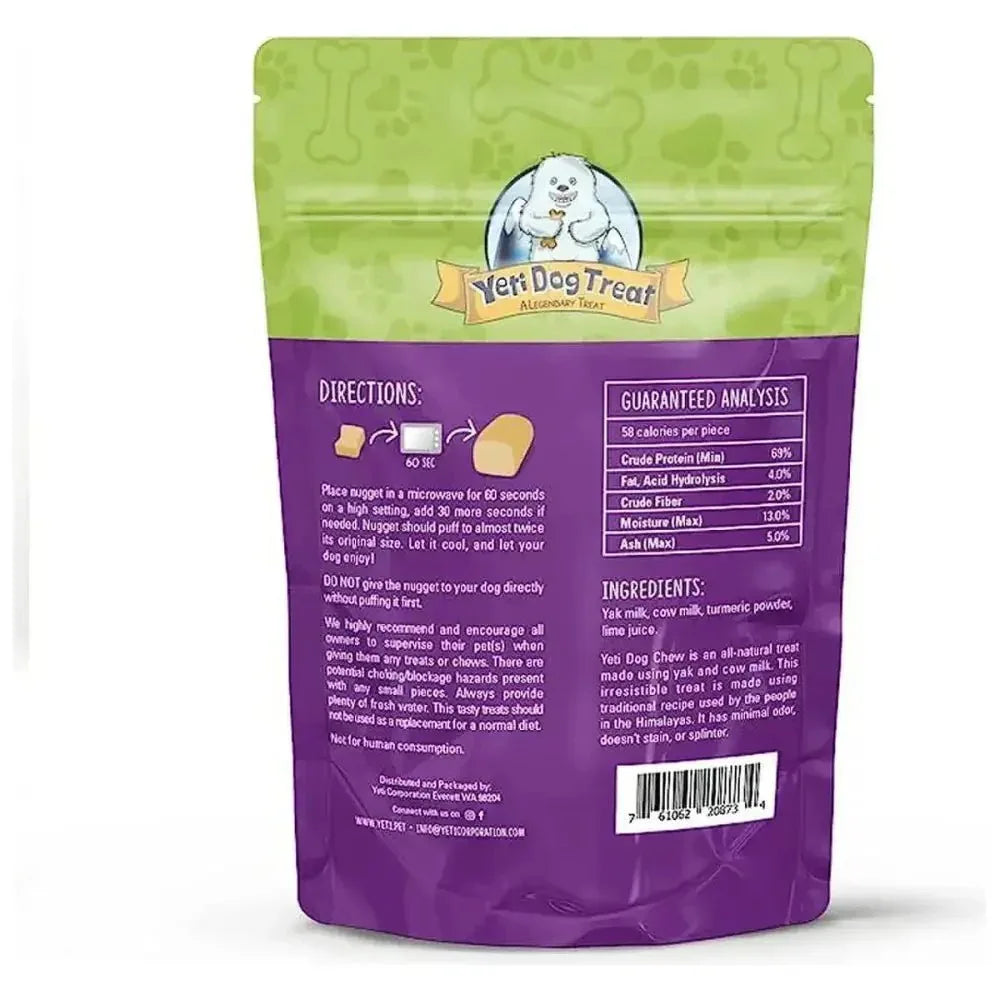 Yeti Dog Chew Natural Himalayan Yak Cheese Dog Nuggets Treats 6 pieces 3.5oz - Talis Us
