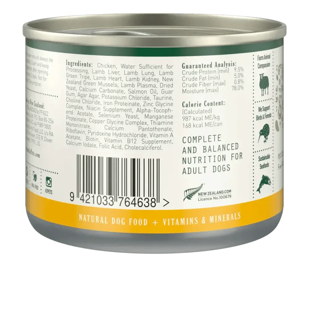 Zealandia Chicken Pate Wet Dog Food - Premium Nutrition 24 x 6oz cans - Talis Us