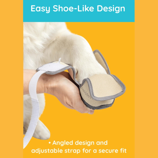 ZenPet protective dog boots in gray with adjustable strap for secure fit and ease of use