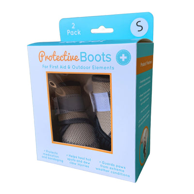 ZenPet small protective dog boots in tan for paw protection and outdoor activities
