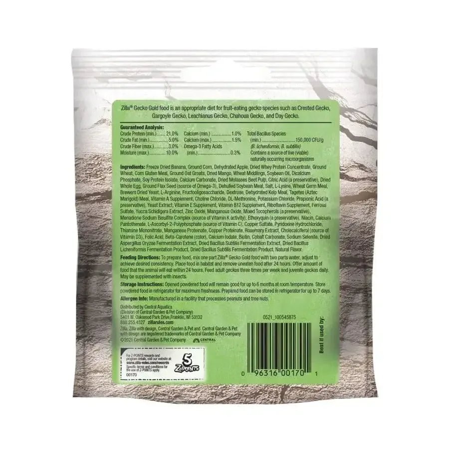 Zilla Gecko Gold Powdered Diet - Talis Us