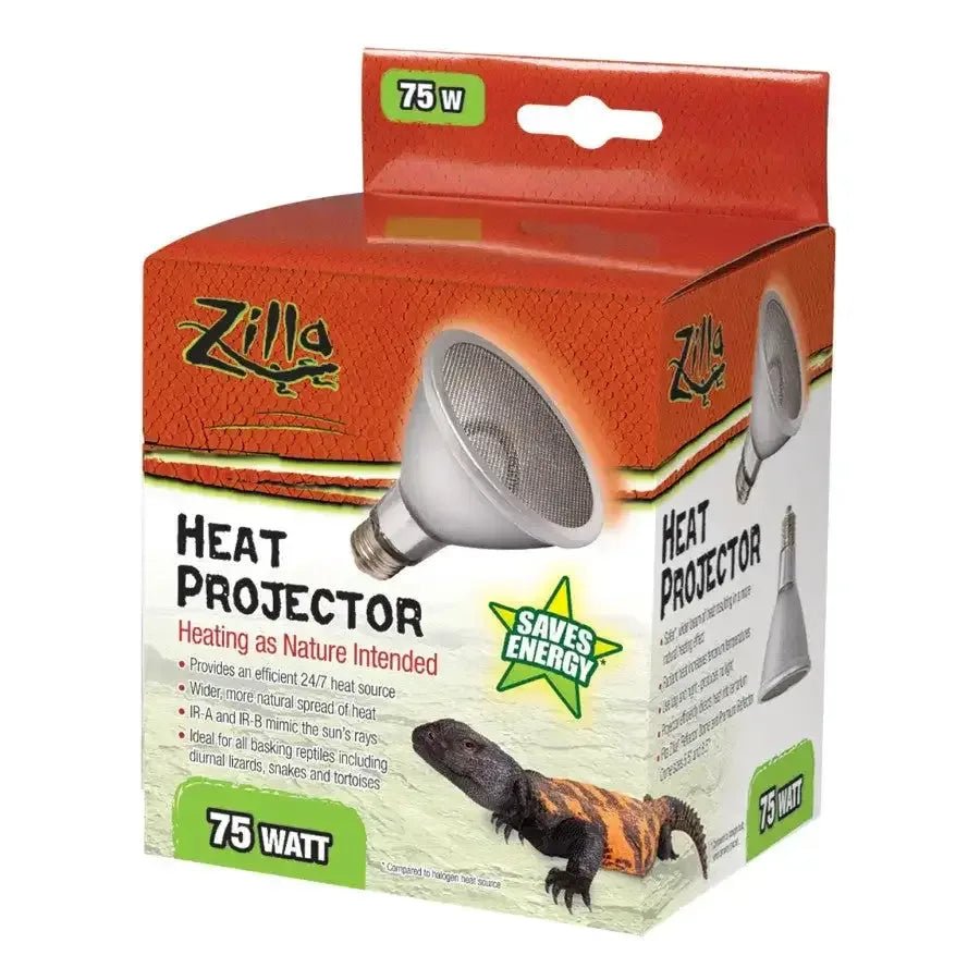 Zilla Heat Projector Deep Heat Lamp Infrared Heater Light for Reptile and Amphibian Pet - Talis Us