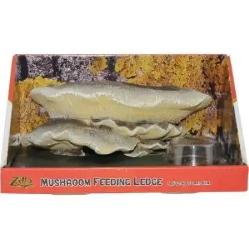 Zilla Mushroom Feeding Ledge Reptile Decor - Talis Us