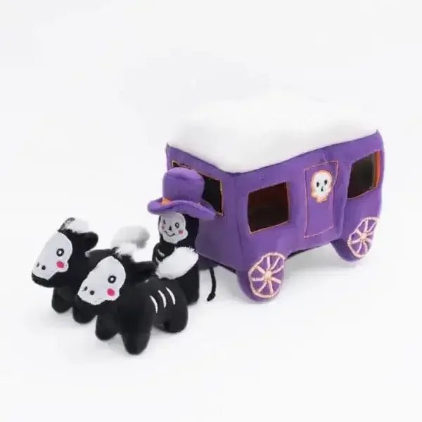 Zippy Paws Halloween Burrow Haunted Carriage Dog Toys - Talis Us