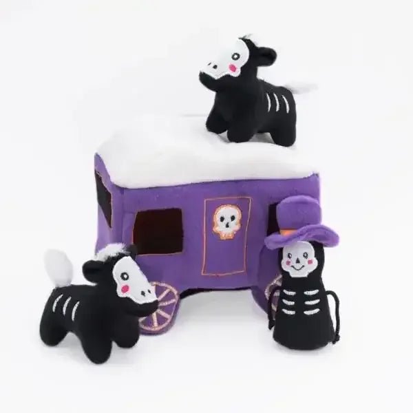 Zippy Paws Halloween Burrow Haunted Carriage Dog Toys - Talis Us