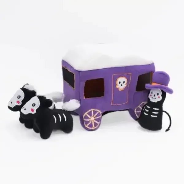 Zippy Paws Halloween Burrow Haunted Carriage Dog Toys - Talis Us