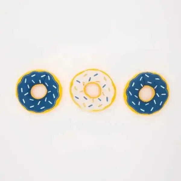 Zippy Paws Hanukkah Miniz 3 - Pack Donutz Dog Toys - Talis Us