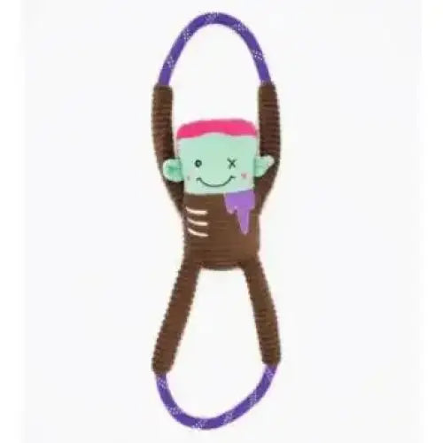ZippyPaws Halloween RopeTugz Zombie Dog Toys ZippyPaws