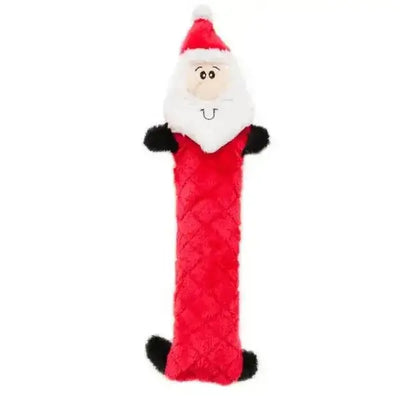 ZippyPaws Holiday Jigglerz Santa Dog Toys - Talis Us