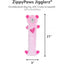 ZippyPaws Jigglerz Pink Bear Dog Toys - Talis Us